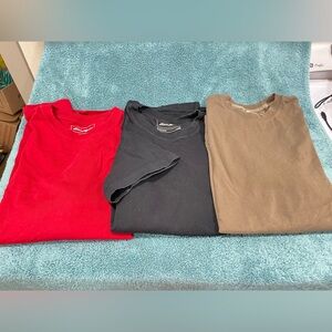 Three Eddie Bauer Size Large Legendwash Tee-Shirts 100% cotton Size Large